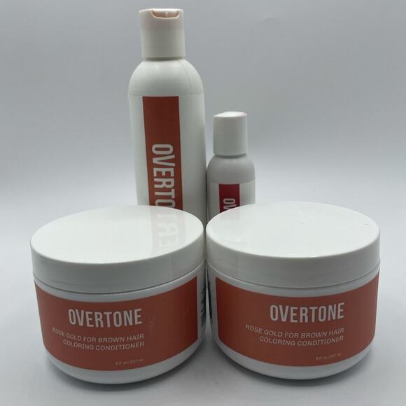 Overtone Rose Gold for Brown Hair Bundle - Picture 1 of 5